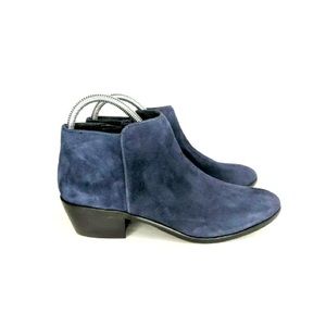 Sam Edelman Petty Suede Ankle Boots Inky Navy women's size 8